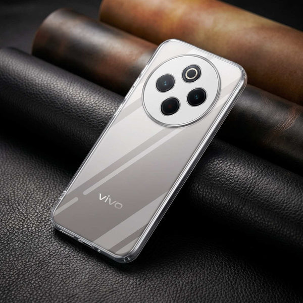 SilicaClear Transparent Silicone Case for Vivo T4 - The Hatke