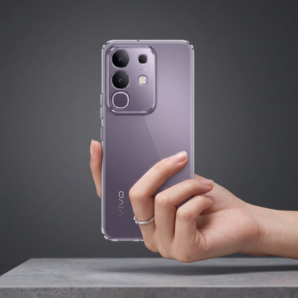 SilicaClear Transparent Silicone Case for Vivo T4X 5g - The Hatke