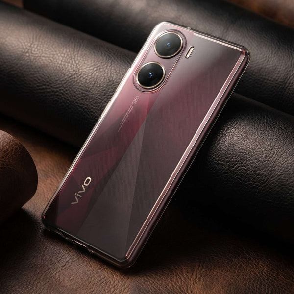 SilicaClear Transparent Silicone Case for Vivo V29E - The Hatke