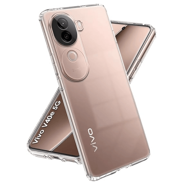 SilicaClear Transparent Silicone Case for Vivo V40E - The Hatke