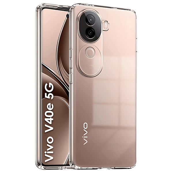 SilicaClear Transparent Silicone Case for Vivo V40E - The Hatke