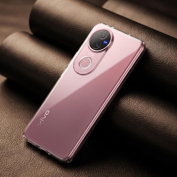 SilicaClear Transparent Silicone Case for Vivo V50 - The Hatke