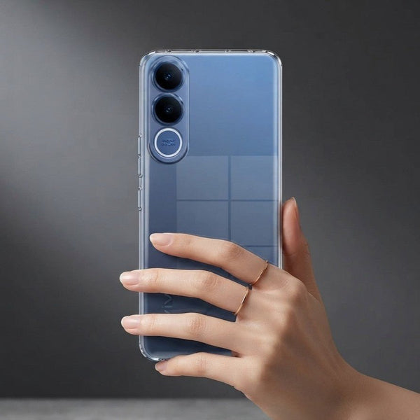 SilicaClear Transparent Silicone Case for Vivo V70 Fe - The Hatke