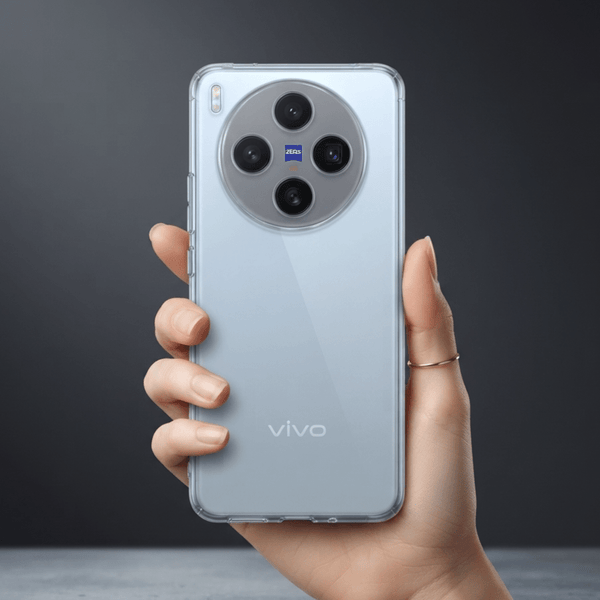 SilicaClear Transparent Silicone Case for Vivo X300 - The Hatke