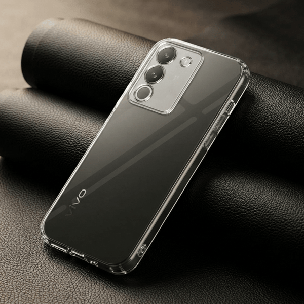 SilicaClear Transparent Silicone Case for Vivo Y200 - The Hatke