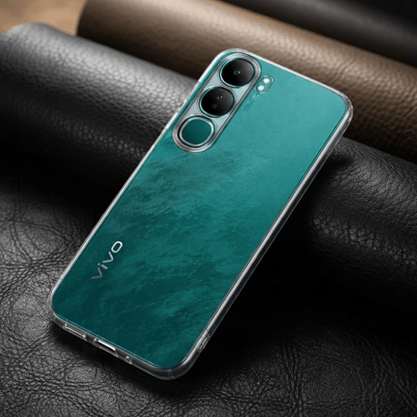SilicaClear Transparent Silicone Case for Vivo Y300 - The Hatke