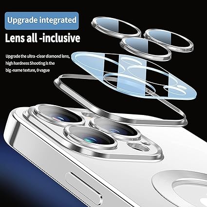 Silver 6D Chrome Logo Cut Transparent Case for Apple iphone 11 Pro - The Hatke