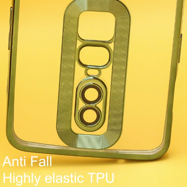 Silver 6D Chrome Logo Cut Transparent Case for Oneplus 6 - The Hatke