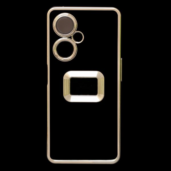 Silver 6D Chrome Logo Cut Transparent Case for Oneplus Nord CE 3 Lite - The Hatke