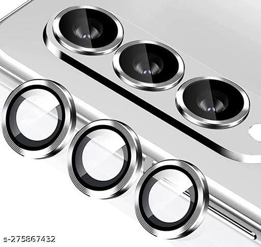 Silver camera ring lens guard for Samsung Galaxy Z Fold 3 - The Hatke
