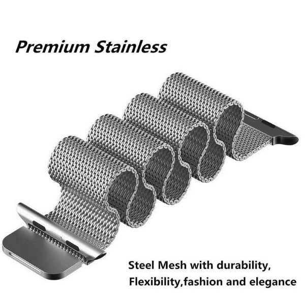 Silver Chain Strap For Apple Watch Series SE GEN 2 (38mm/40mm/41mm) - The Hatke
