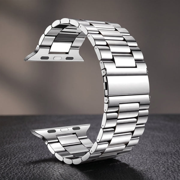 Silver Light Weight Stainless Steel Chain Strap For Apple Iwatch (38mm/40mm/41mm) - The Hatke