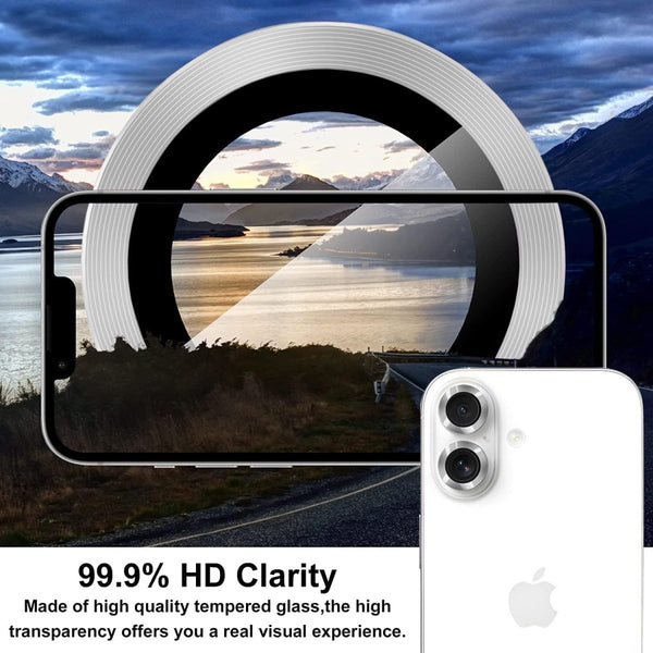 Silver Metallic camera ring lens guard for Apple iphone 17 Pro - The Hatke
