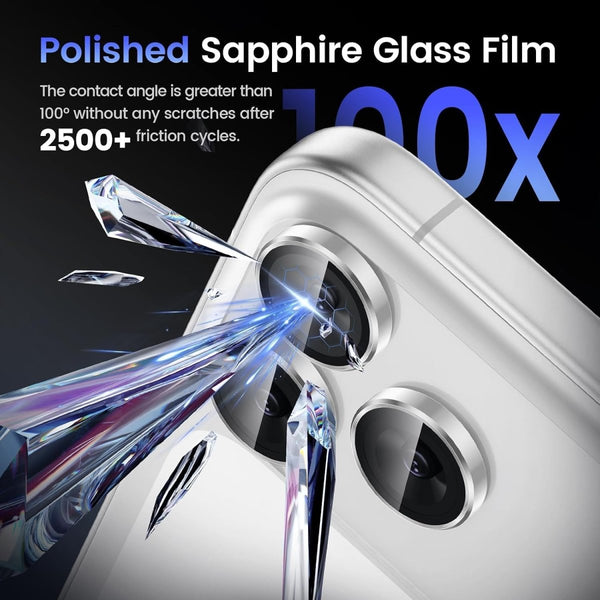 Silver Metallic camera ring lens guard for Apple iphone 18 Pro - The Hatke