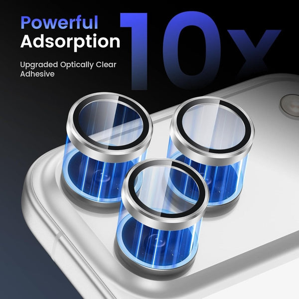 Silver Metallic camera ring lens guard for Apple iphone 18 Pro - The Hatke