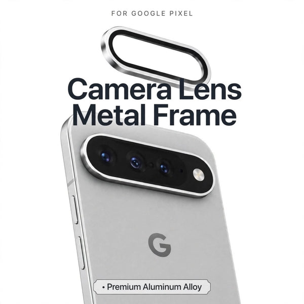Silver Metallic camera ring lens guard for Google Pixel 11 - The Hatke