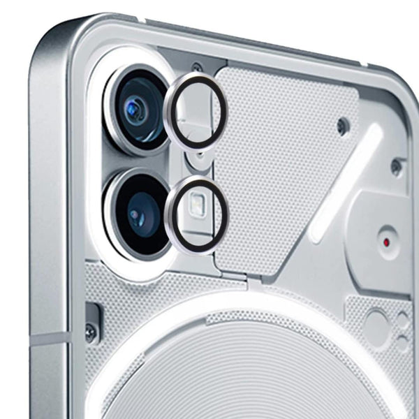 Silver Metallic camera ring lens guard for Nothing Phone 1 - The Hatke