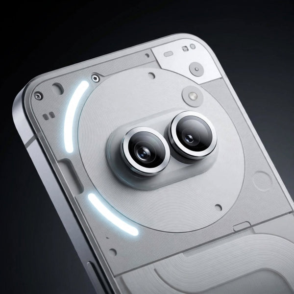 Silver Metallic camera ring lens guard for Nothing Phone 2a Plus - The Hatke