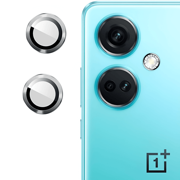Silver Metallic camera ring lens guard for Oneplus Nord Ce 3 - The Hatke
