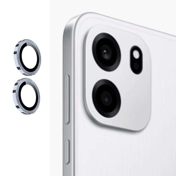 Silver Metallic camera ring lens guard for Oneplus Nord Ce 6 - The Hatke