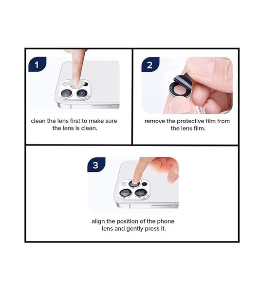Silver Metallic camera ring lens guard for Samsung S23 5G - The Hatke