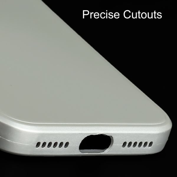 Silver Metallic Finish Silicone Case for Apple Iphone X/Xs - The Hatke