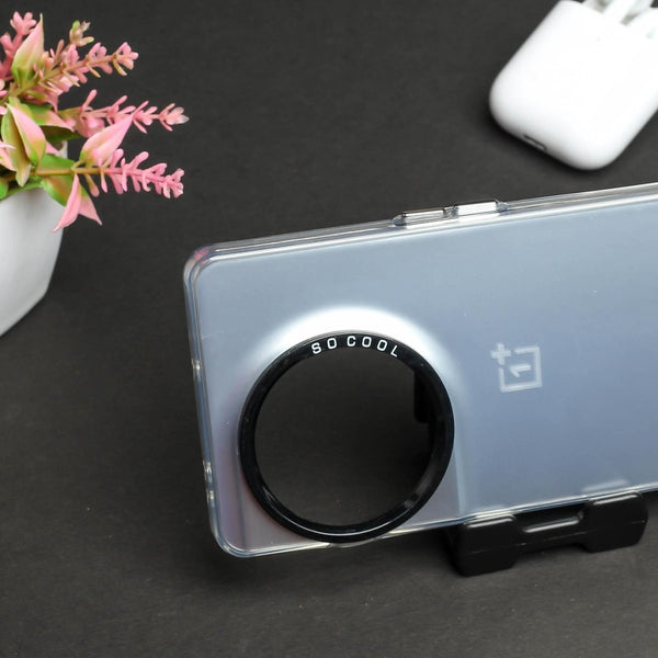 Silver Rgiem Slim Slicone Non-Yellowing Protective Case for Oneplus 11R - The Hatke