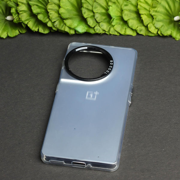Silver Rgiem Slim Slicone Non-Yellowing Protective Case for Oneplus 11R - The Hatke