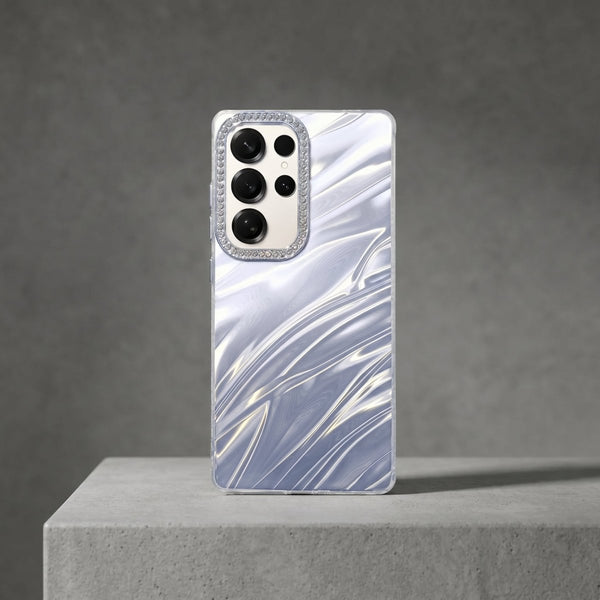 Silver Ripple Case for Samsung S25 Ultra - The Hatke
