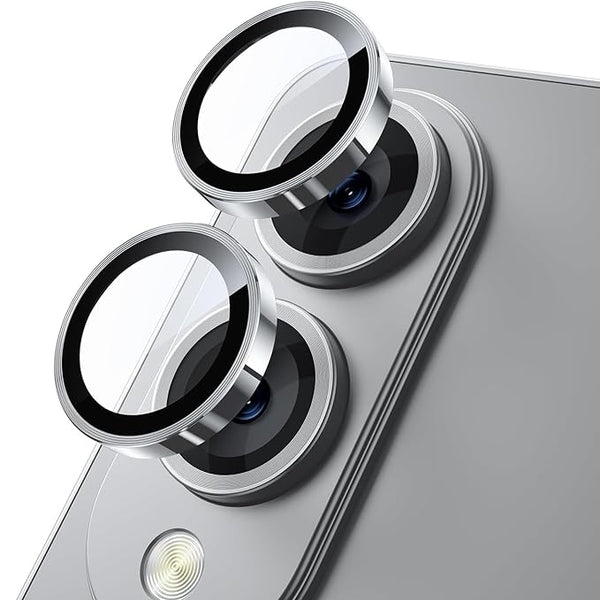 Silver Metallic camera ring lens guard for Samsung S25 Edge