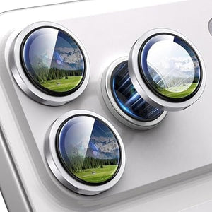 Silver Metallic camera ring lens guard for Apple iphone 17 Pro Max