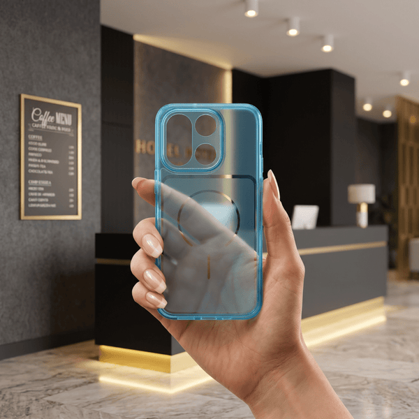 Sky Blue Amber Silicone Case for Oneplus 15 - The Hatke