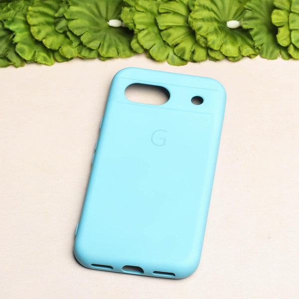 Sky Blue Camera Original Silicone case for Google Pixel 8a - The Hatke