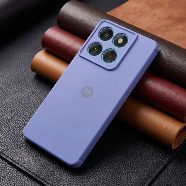 Sky Blue Camera Original Silicone case for Motorola Edge 60 Stylus - The Hatke