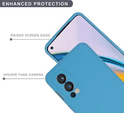 Sky Blue Camera Original Silicone case for Oneplus Nord 2 - The Hatke