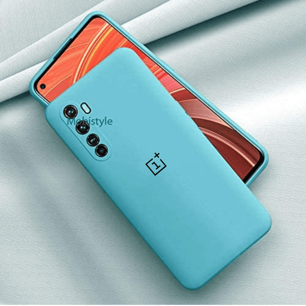 Sky Blue Camera Original Silicone case for Oneplus Nord - The Hatke