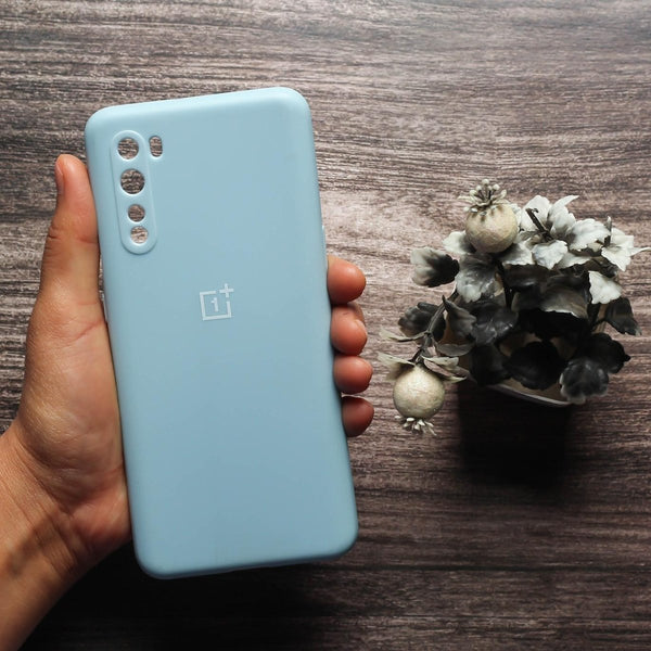 Sky Blue Camera Original Silicone case for Oneplus Nord - The Hatke