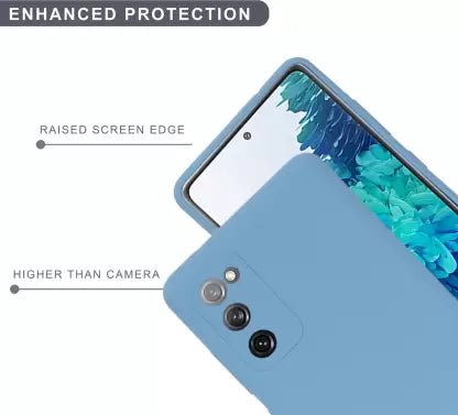 Sky Blue Camera Original Silicone case for Samsung S20 FE - The Hatke