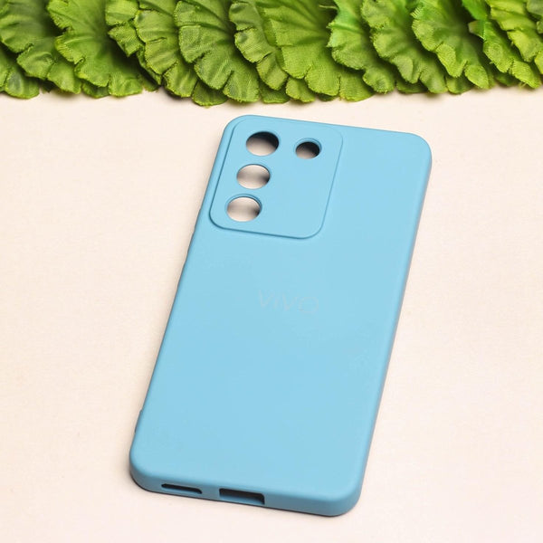 Sky Blue Camera Original Silicone case for Vivo Y200 - The Hatke