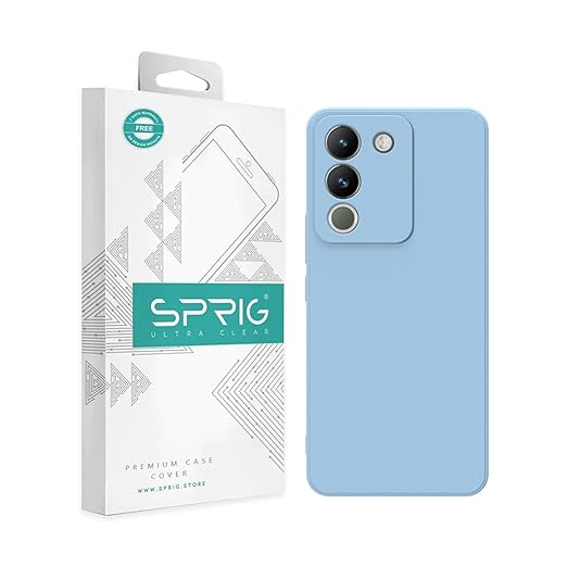 Sky Blue Camera Original Silicone case for Vivo Y200 - The Hatke