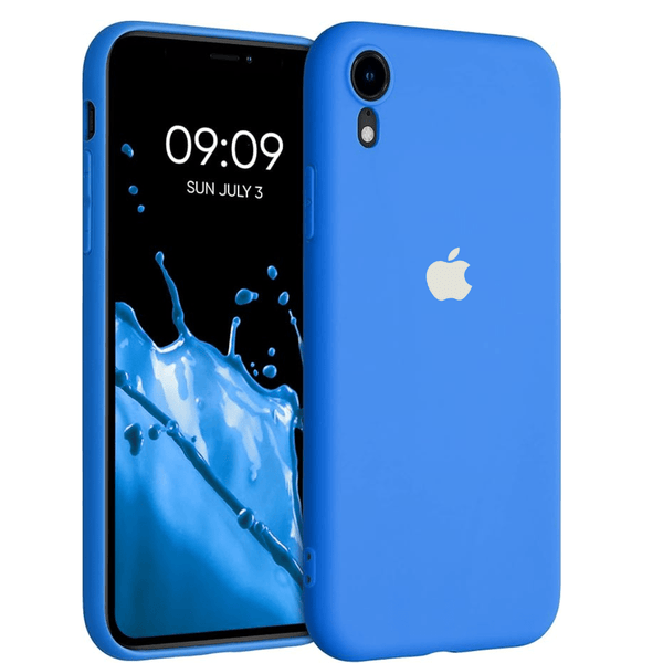 Sky Blue Original Camera Silicone case for Apple iphone XR - The Hatke
