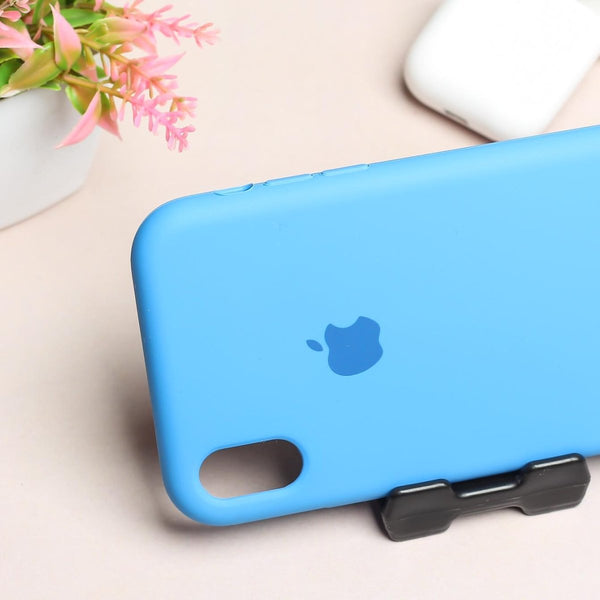 Sky Blue Original Silicone case for Apple iphone XR - The Hatke