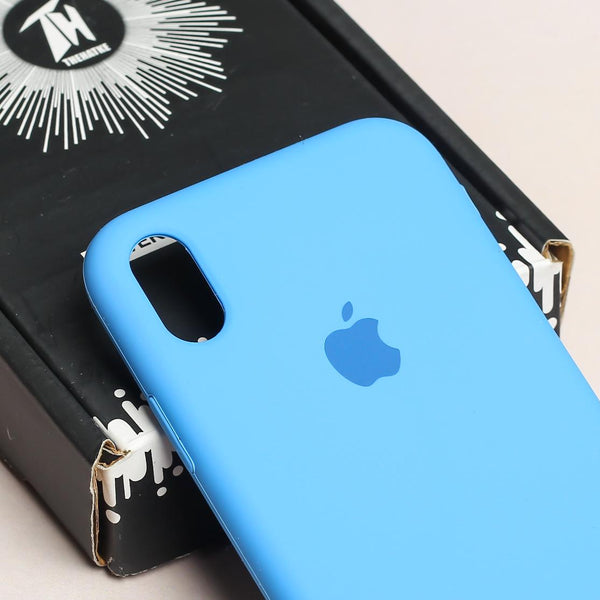Sky Blue Original Silicone case for Apple iphone XR - The Hatke