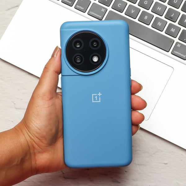 Sky Blue Original Silicone case for Oneplus 11R - The Hatke