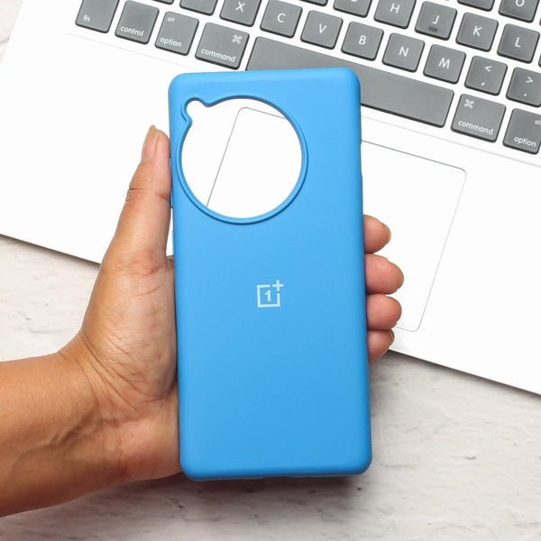 Sky Blue Original Silicone case for Oneplus 12 - The Hatke
