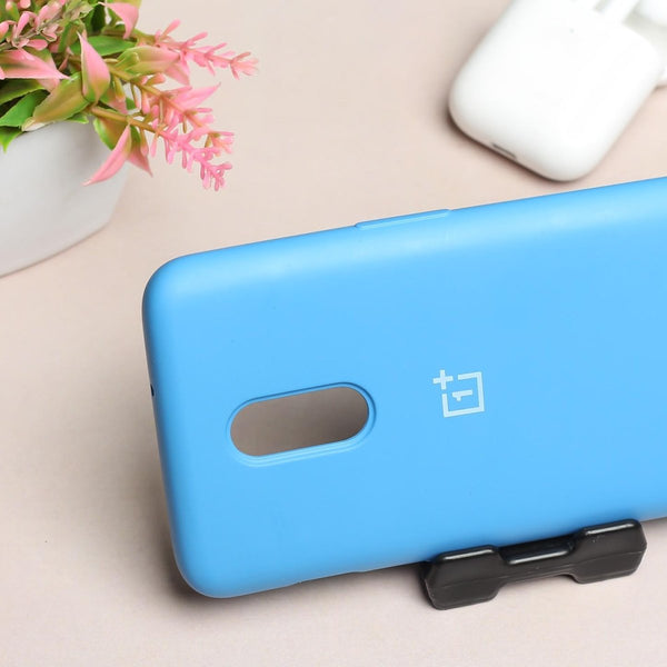 Sky Blue Original Silicone case for Oneplus 6T - The Hatke