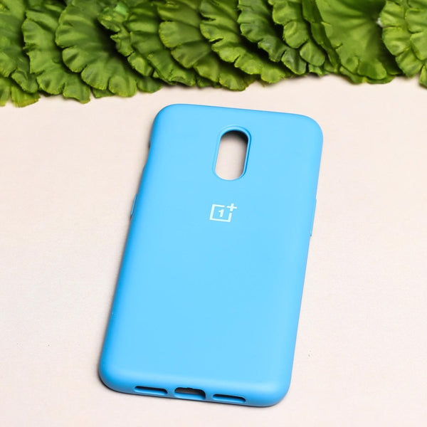 Sky Blue Original Silicone case for Oneplus 7 - The Hatke