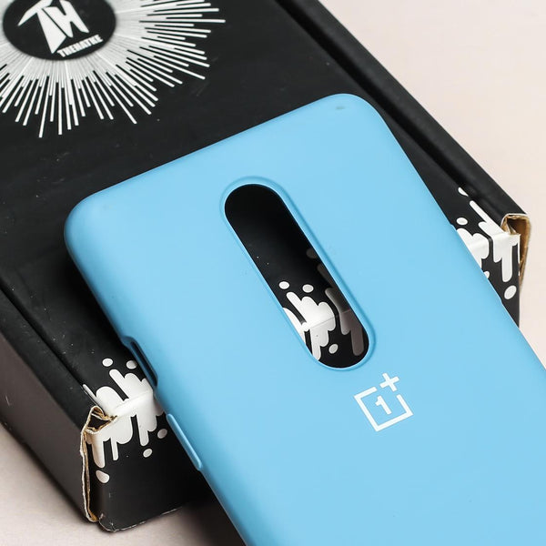 Sky Blue Original Silicone case for Oneplus 7 Pro - The Hatke