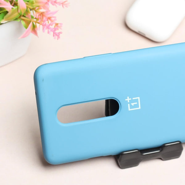 Sky Blue Original Silicone case for Oneplus 8 - The Hatke