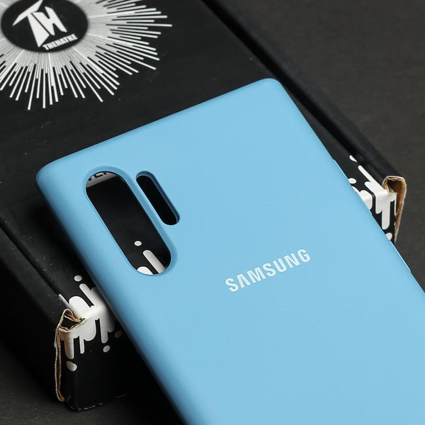 Sky Blue Original Silicone case for Samsung Note 10 Plus - The Hatke